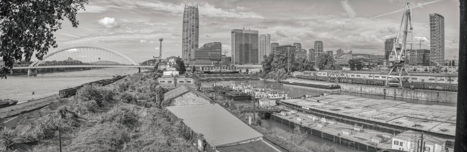 Bratislava - Winter harbour